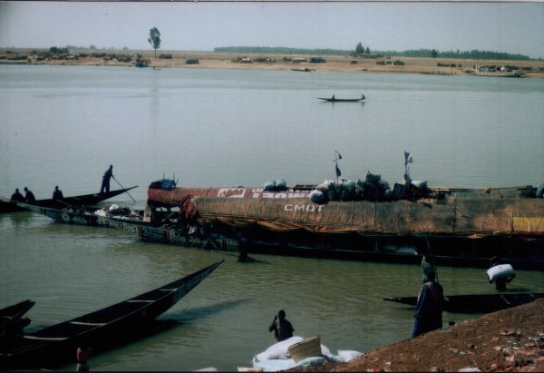 Boote im Niger